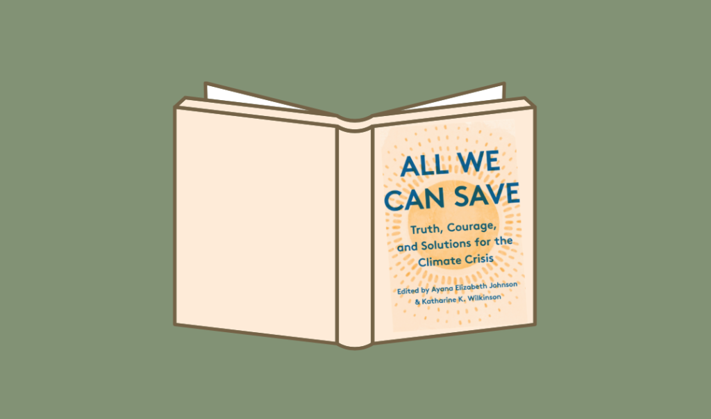 2020 gift guide for sustainability "All We Can Save" book