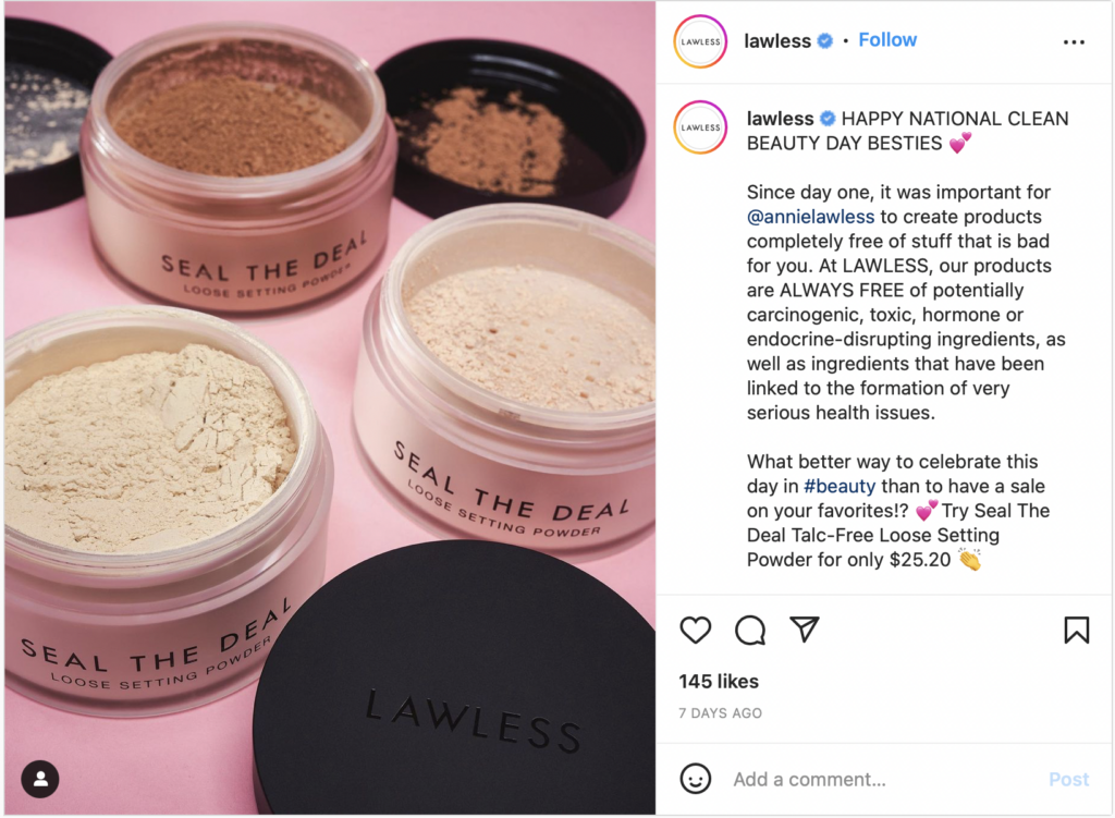 Face powders with their tops open.